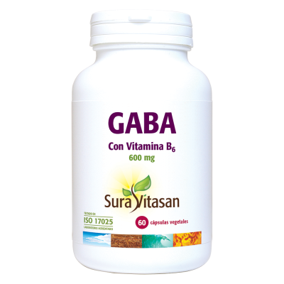 GABA com Vitamina B6 - 600mg da Sura Vitasan (60 comprimidos)