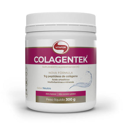 Colagénio Hidrolisado 9,0g - Colagentek sabor Neutro da Vitafor (Pote 300g)