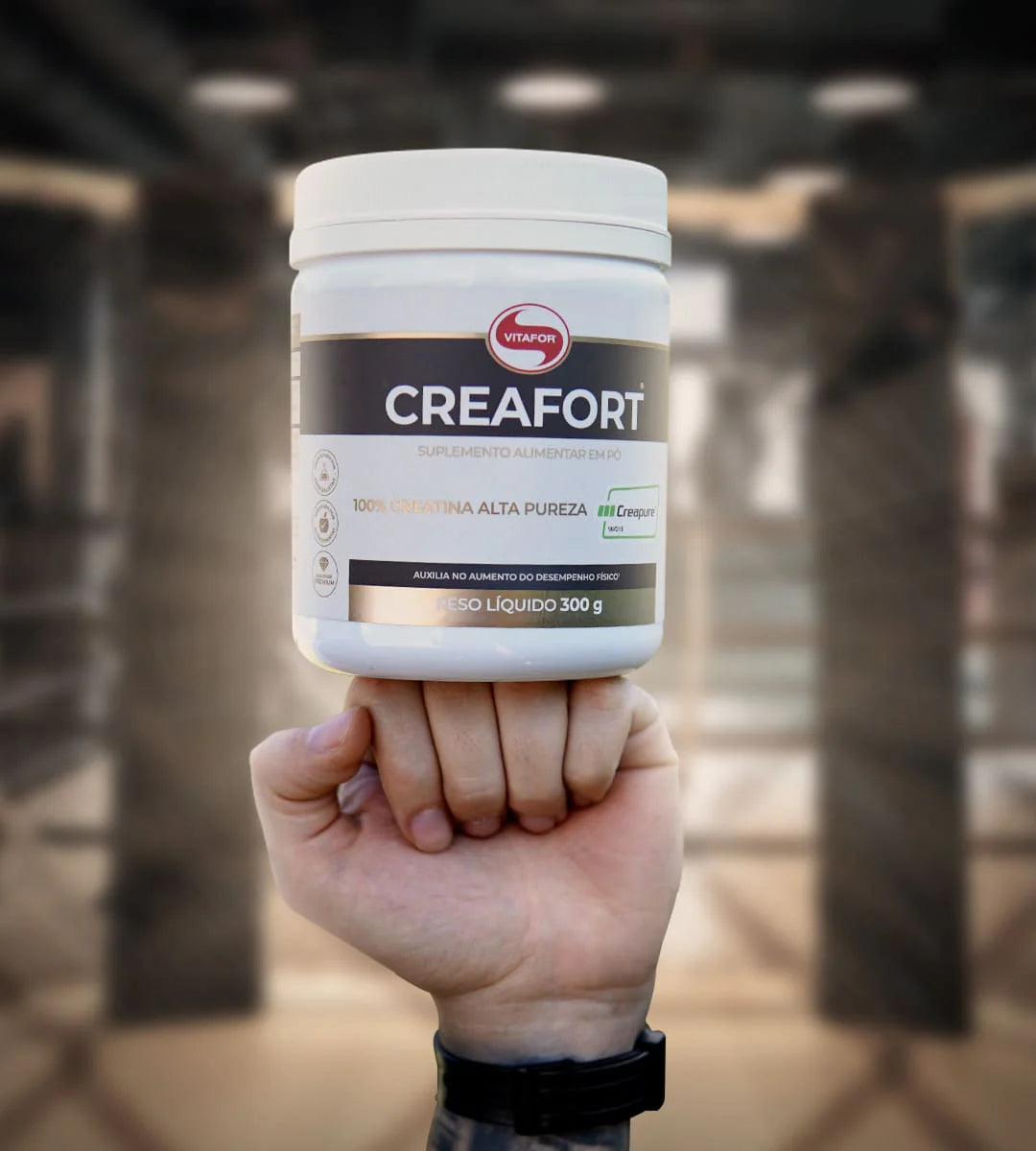 Creatina - Creafort (Creapure) da Vitafor (Pote 300g)