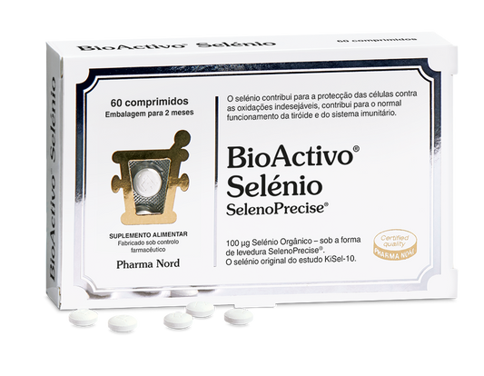 Selénio - BioActivo Selénio da PharmaNord (60 comprimidos)