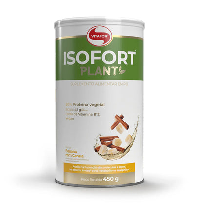 Proteína Vegetal - Isofort plant, 24g de proteína da Vitafor (Pote 450g)