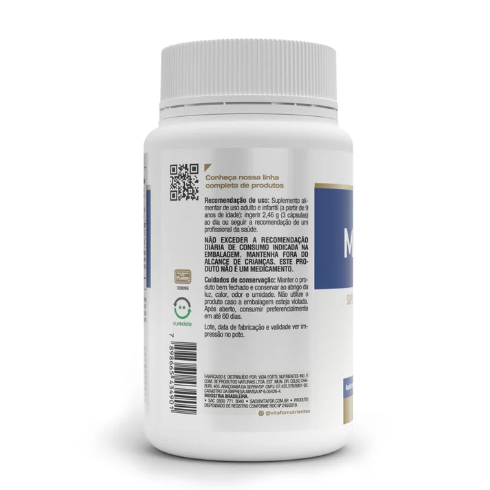 Mineral Bisglicinato de Magnésio - Magnésio Plus 350mg da Vitafor (90 Cápsulas)