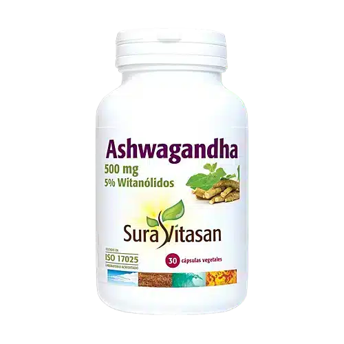 Ashwagandha 500mg da Sura Vitasan (30 cápsulas)