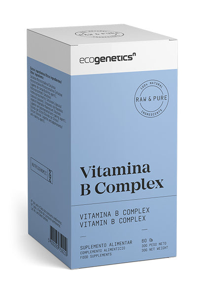 Vitaminas do complexo B - Vitamina B Complex da EcogeneticsN (30 cápsulas)