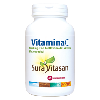 Vitamina C de libertação gradual 1000 mg da Sura Vitasan (60 Cápsulas)